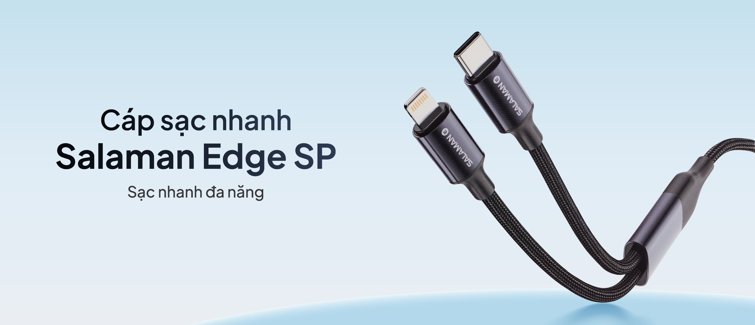 Cáp Sạc Nhanh Salaman Edge SP 2IN1 60W