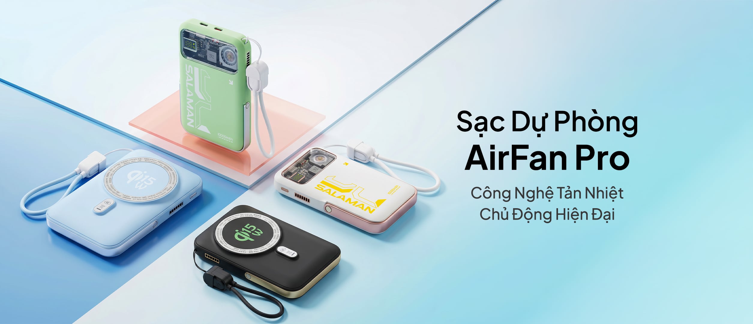 Sạc Dự Phòng Salaman AirFan PRO
