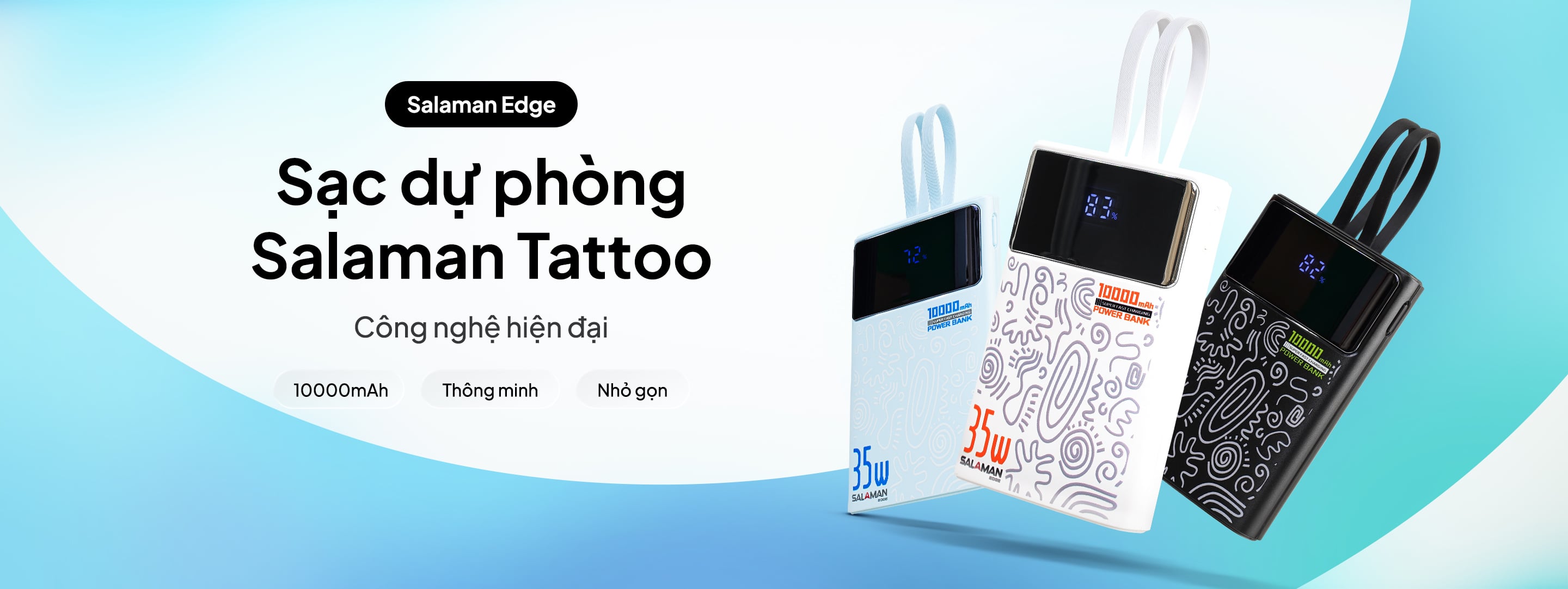Sạc Dự Phòng Salaman Tattoo