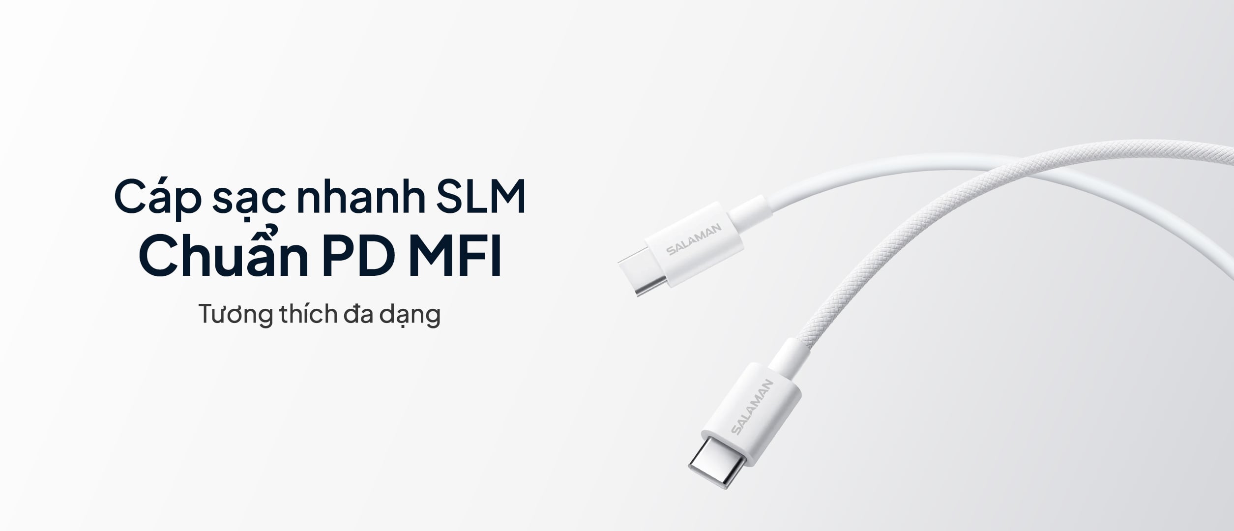 Cáp sạc nhanh Salaman Chuẩn PD MFI